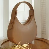 Plain Hobo HandBag - Tea Pink